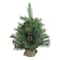 18" Unlit Medium Royal Oregon Pine Artificial Christmas Tree in Burlap Base